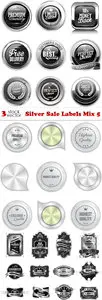 Vectors - Silver Sale Labels Mix 5