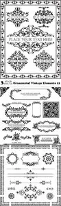 Vectors - Ornamental Vintage Elements 12