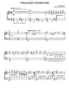 Twilight Overture - Carter Burwell, Twilight: Breaking Dawn Part 2 Movie (Piano Solo)