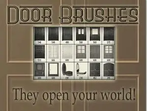 Door brushes for Photoshop