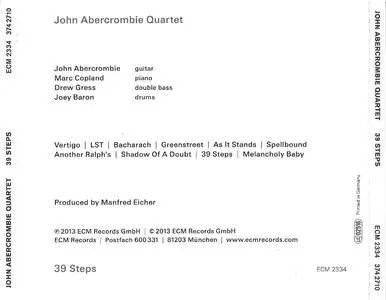 John Abercrombie Quartet - 39 Steps (2013) {ECM 2334}