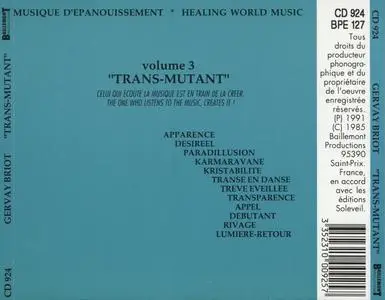 Gervay Briot - Trans-Mutant (1985) {Baillemont Productions CD924 rel 1991} (Volume 3of6}