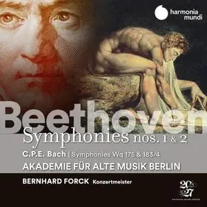 Bernhard Forck - Beethoven- Symphonies Nos. 1 & 2 - C.P.E. Bach- Symphonies, Wq 175 & 183-17 (2020) [Official Digital Download]