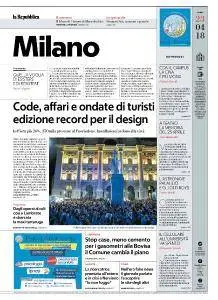 la Repubblica Milano - 23 Aprile 2018