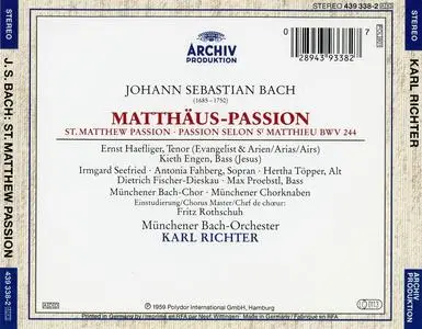 Karl Richter, Münchener Bach-Orchester, Münchener Bach-Chor - Johann Sebastian Bach: Matthäus-Passion (1994)