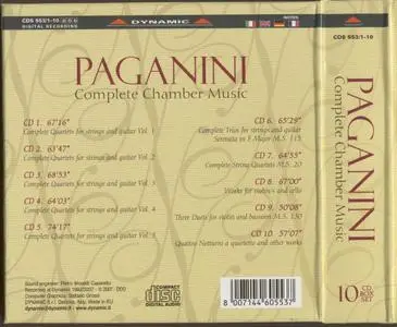 Niccolo Paganini - Complete Chamber Music (2008)