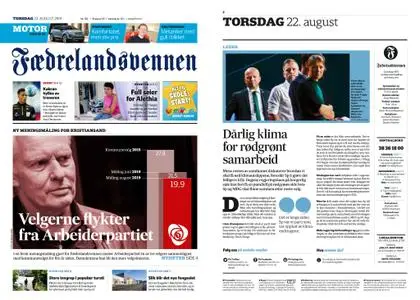 Fædrelandsvennen – 22. august 2019
