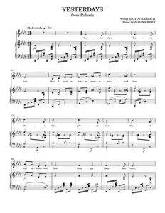 Yesterdays - Jerome Kern (Piano Vocal)