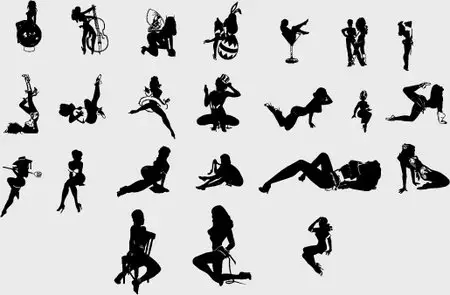 Woman - Vector Silhouettes