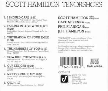 Scott Hamilton - Tenorshoes (1980) {1992 Concord Jazz}