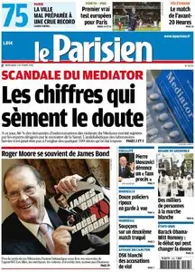 Le Parisien + Cahier Paris du Mercredi 3 Octobre 2012