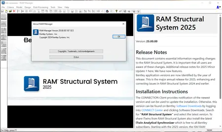 RAM Structural System 2025 (25.00.00.187)