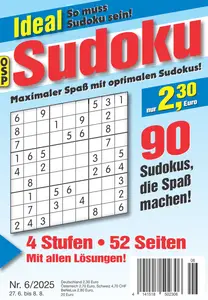Ideal Sudoku - No.6 2025