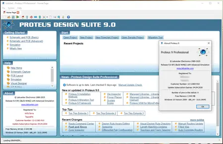 Proteus Pro 9.0 SP2
