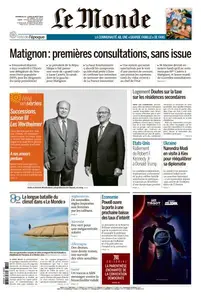 Le Monde du Dimanche 25 et Lundi 26 Août 2024