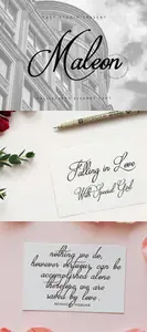 Maleon - Elegant Calligraphy Font