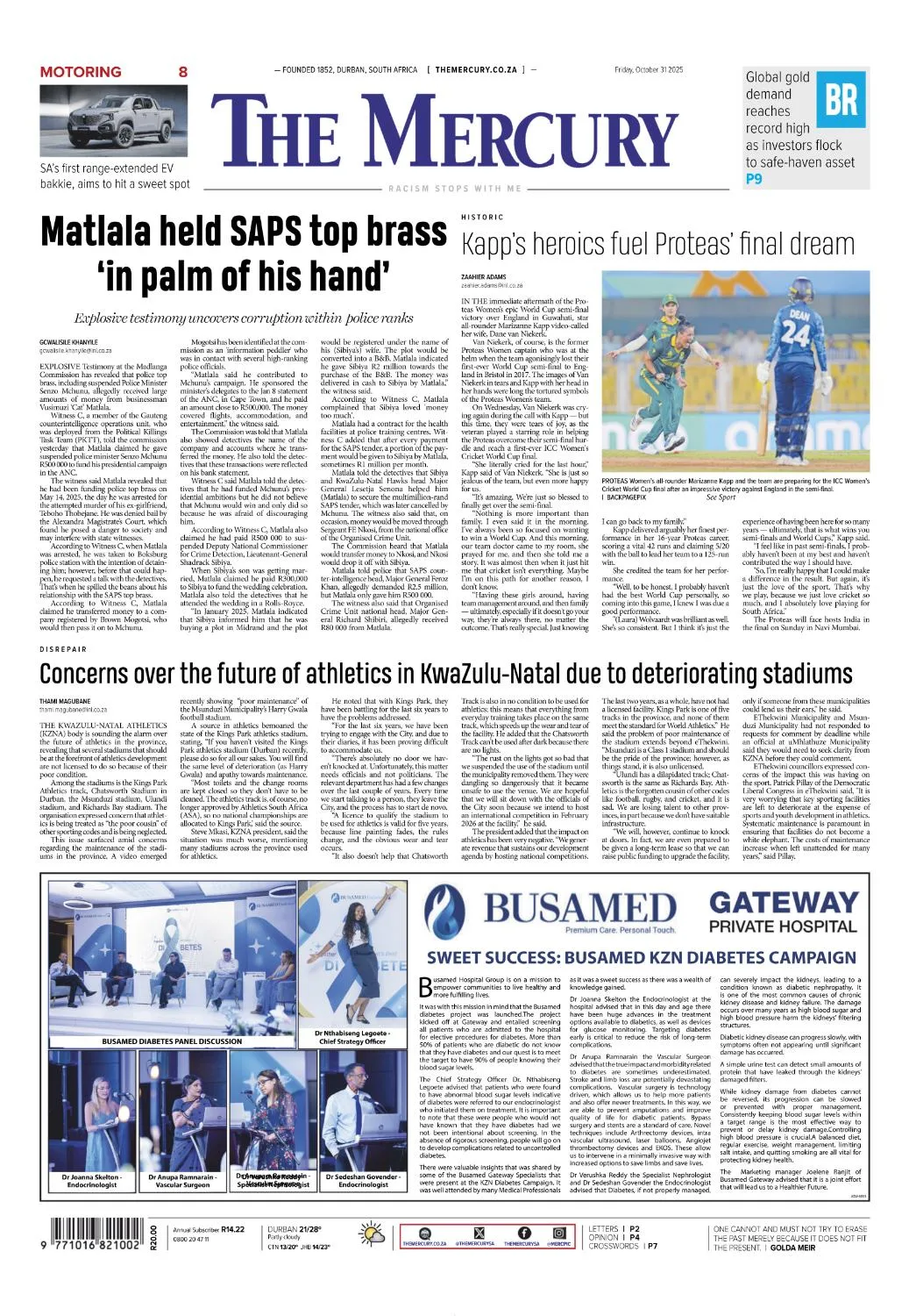 Mercury - 31 October 2025