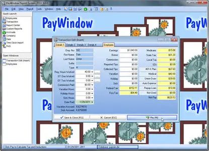 ZPAY PayWindow Payroll System 2012 10.0.23