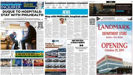 Philippine Daily Inquirer – October 23, 2019