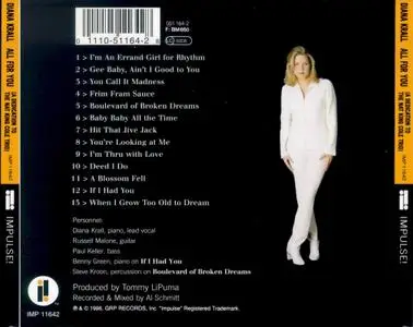 Diana Krall - All for You: A Dedication to the Nat King Cole Trio (1996)