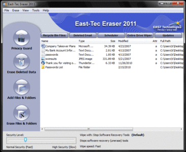 East-Tec Eraser 2011 9.9.87.100