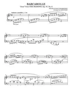 Barcarolle - Pyotr Ilyich Tchaikovsky (Piano Solo)