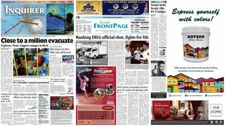 Philippine Daily Inquirer – December 15, 2015