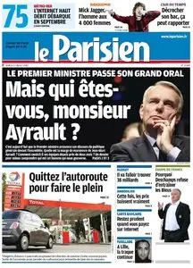 Le Parisien + Cahier Paris du Mardi 3 Juillet 2012