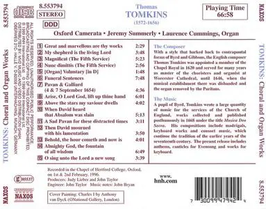 Jeremy Summerly, Oxford Camerata, Laurence Cummings - Thomas Tomkins: Choral and Organ Music (1999)