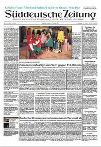 Süddeutsche Zeitung vom Dienstag, 13. Dezember 2011
