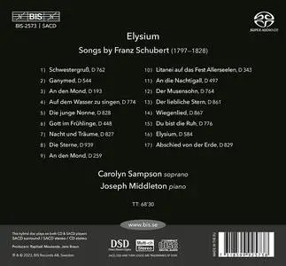 Carolyn Sampson, Joseph Middleton - Elysium: a Schubert Recital (2023)