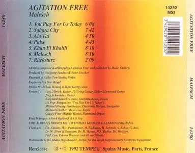 Agitation Free - Malesch (1972)