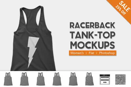 CreativeMarket - Women's Racerback Tank-Top Mockups