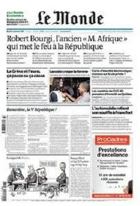 Le Monde & Supplément Le Monde Economie - Mardi 13 Septembre 2011