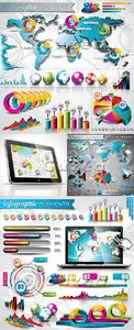 Vector - Infographics design template technics