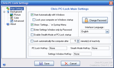 Chris PC-Lock v2.50