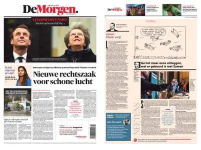 De Morgen – 19 januari 2018