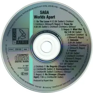 Saga - Worlds Apart (1981) [Reissue 1987]