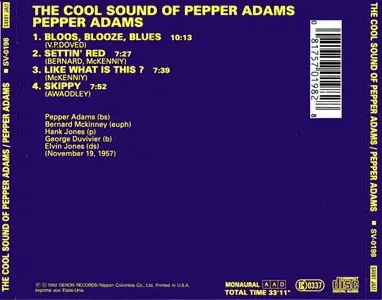Pepper Adams - The Cool Sound Of Pepper Adams (1957) [Remastered 1992]