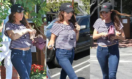 Kelly Brook - Fred Segal Cafe for lunch in Hollywood 8-20-10