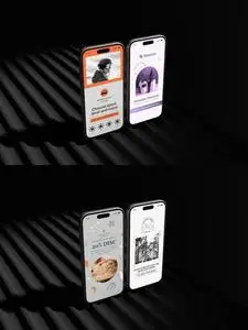 Double Phone in dark Mockup 6A3ZLTS