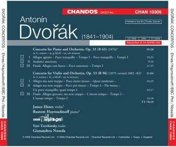 Rustem Hayroudinoff, James Ehnes - Antonín Dvořák: Piano Concerto, Violin Concerto (2005)