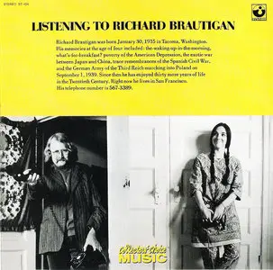 Richard Brautigan - Listening To Richard Brautigan (1970) {2005 Collector's Choice} **[RE-UP]**