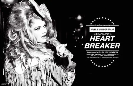 Valerie van der Graaf by Ellen von Unwerth for LoveCat Spring 2012