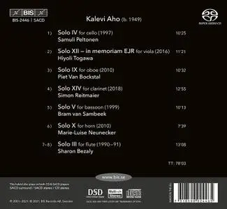 Sharon Bezaly, Piet van Bockstal, Marie-Luise Neunecker, Simon Reitmaier, Hiyoli Togawa - Kalevi Aho: Solo (2021)