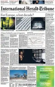 International Herald Tribune from Friday, 17. August 2012