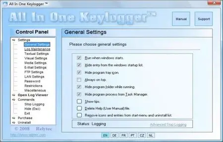 Relytec All In One Keylogger 3.8