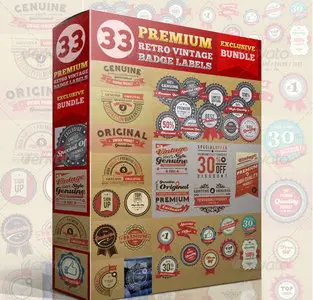 GraphicRiver - Premium Retro Vintage Badge Label Bundle