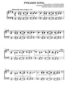 Pyramid Song - Radiohead, Thomas Yorke (Piano Solo)