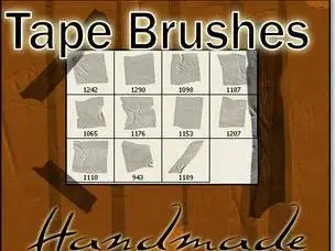Tape brushes for Photoshop